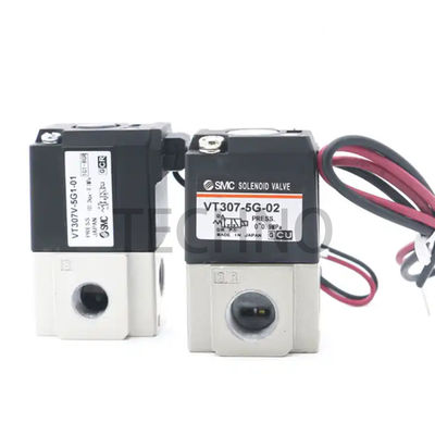 SMC VT307-4G1-01 SMC 5 2 راه والول های سولینوئید الکترون مغناطیسی 10 هرتز SS316