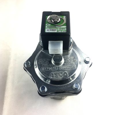Ø1 1/2 فشرده سازی ASCO Diaphragm Pulse Jet Valves SCG353A065 دو مرحله ای یکپارچه خلبان Ø1 1/2 سوراخ اندازه 52