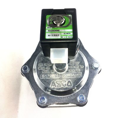 Ø1 1/2 فشرده سازی ASCO Diaphragm Pulse Jet Valves SCG353A065 دو مرحله ای یکپارچه خلبان Ø1 1/2 سوراخ اندازه 52