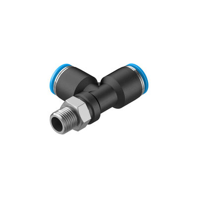 Festo QSTL-1/8-8 لوازم جانبی هیدرولیک پنوماتیک QSTL سری T لوازم جانبی R 1/8 مرد تا 8 میلی متر