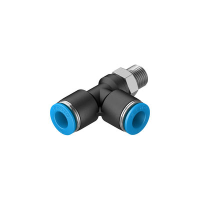 Festo QSTL-1/8-8 لوازم جانبی هیدرولیک پنوماتیک QSTL سری T لوازم جانبی R 1/8 مرد تا 8 میلی متر