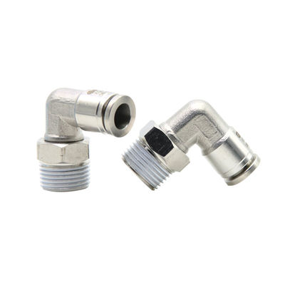 فشرده سازی لوله های پنوماتیک SUS 316L 90 درجه زاویه راست لوله مشترک KQG2L06-01S