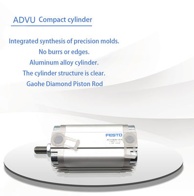 سیلندر پنوماتیک آلیاژ آلومینیوم ساخته شده ADVU-20-10-P-A