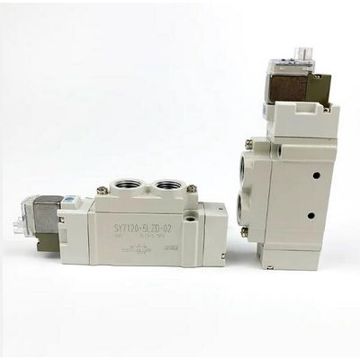 SMC SY7220-5LZD-C4 2 موقعیت دریچه سولناید پنوماتیک دوگانه DC24V اندازه پورت Ø4