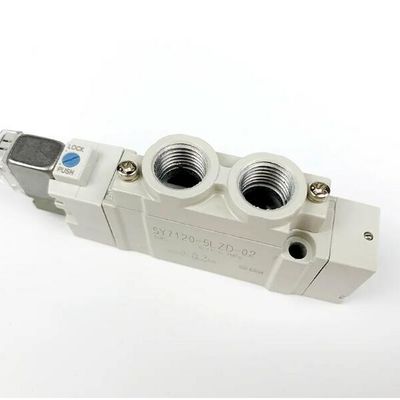 SY5420-6LZD-C8 DC12V SMC دریچه سولینوئید پنوماتیک 3 موقعیت مرکز خروجی