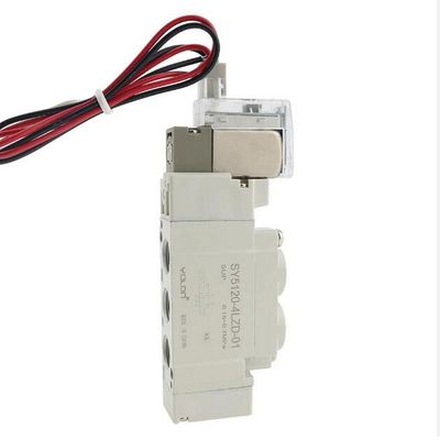 SY5420-5LZD-C8 DC24V SMC دریچه سولینوئید پنوماتیک 3 موقعیت مرکز خروجی
