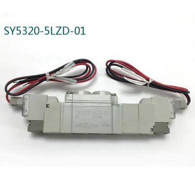 SY5420-5LZD-C8 DC24V SMC دریچه سولینوئید پنوماتیک 3 موقعیت مرکز خروجی