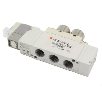 SY5320-6LZD-01 SMC Solenoid Valve 3 موقعیت بسته مرکز DC12V اندازه پورت 1/8