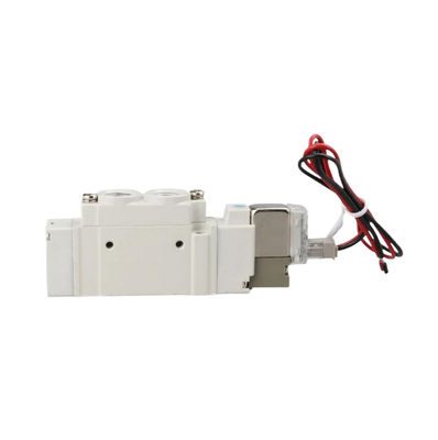 SY3420-6LZD-C8 SMC 3 موقعیت مرکز خروجی شیر سولناید پنوماتیک DC12V اندازه پورت Ø8