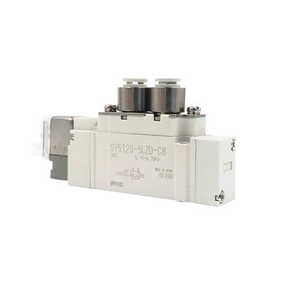 اندازه پورت Ø6 SY3420-6LZD-C6 SMC Pneumatic Solenoid Valve3 موقعیت مرکز خروجی DC12V