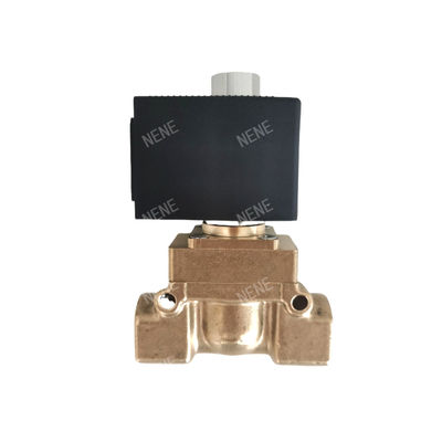 دریچه الکترومغناطیسی 00126161 burkert 6014 D اتصال صفحه پایین به طور معمول باز 2.0 سوراخ جریان DC24V 8W بدن دریچه مس 0 ~ 10bar