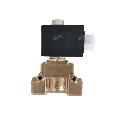 دریچه الکترومغناطیسی 00126161 burkert 6014 D اتصال صفحه پایین به طور معمول باز 2.0 سوراخ جریان DC24V 8W بدن دریچه مس 0 ~ 10bar