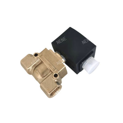 burkert 00125383 6014 D اتصال مستقیم صفحه پایین به طور معمول باز 2.0 سوراخ جریان AC220V 8W بدن شیر مس 0 ~ 10bar