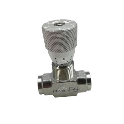 STB-G3/8 لوله هیدرولیک دو طرفه لوله هوای تنظیم کننده شیر