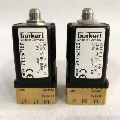 NBR Seal Brass Body Burkert Solenoid Control Valve 00125332 6014 با استفاده از دستگاه کنترل برق