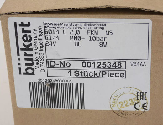 سیستم های کنترل مایعات Burkert - 125348 - شیر سولینوئید، 6014 00125348