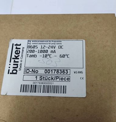 5404 G1/2 2/2 به طور معمول بسته 00177853 FKM دریچه مغناطیسی الکترونی مهر و موم شده BURKERT بدن دریچه مس AC24V 8W 1-50bar