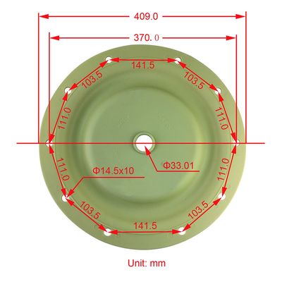 96475-A 96476-T دریچه پالس دیافراگم Ingersoll Rand Santoprene PTFE