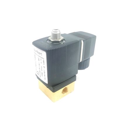 2/2 به طور معمول باز 00295651 شیر سولینوئید بورکرت 20 سوراخ جریان FKM (فلوئور رباب) مهر و موم شده بدن شیر مس AC220V 8W 1-25bar