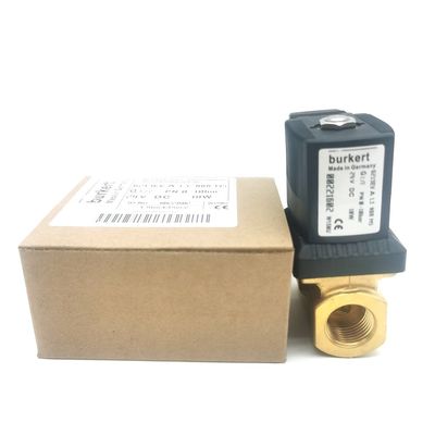 بورکرت شیر سولناید بدن مس 00308120 G1 2/2 به طور معمول باز 25 سوراخ جریان FKM (فلوئور لاستیک) مهر 8W 1-25bar