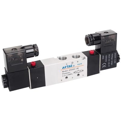 Airtac 4V230C-08: دریچه هوائی سولینوئید - 4V230C08B AC220V DC24V