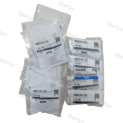 زانویی اتصال سریع استیل ضد زنگ SMC KQG2L10-02S، 10 میلی‌متر X R1/4، زانویی 90 درجه، اتصال یک لمسی، 4E2-1EY/KQ2A88