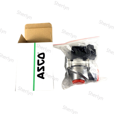 شیر ضربه ای الکترومغناطیسی ASCO SCG353A044، 1 اینچ، زاویه راست