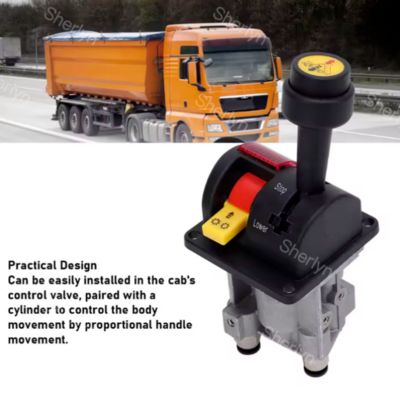 BKQF34-B 14750650H 4 سوراخ کامیون کمپرسی لاستیکی دسته شیر M6 قفل هیدرولیک کامیون کمپرسی کنترل شیر ﻿