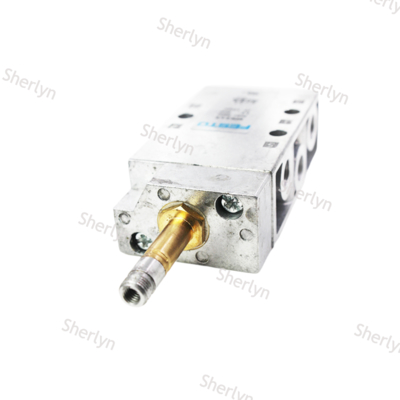 درگاه کاری پنوماتیکی G1/4، شیر 5/2 تک‌فشارۀ مکانیکی MFH-5-1/4 برای کاربردهای پنوماتیکی بادوام و چندمنظوره