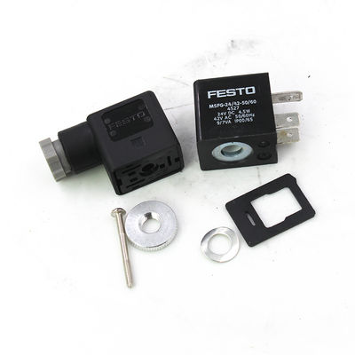 FESTO 4527 MSFG-24-50/60 کویل سلنوئیدی، 24VDC، 4.5W، IP65، پره های پلاگین برای MSSD-F، 3 پین