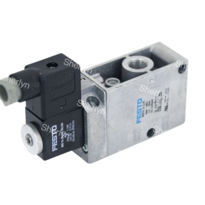 شیر برقی FESTO 9964 MFH-3-1/4، شیر مکانیکی، 3 پورت، بسته، الکتریکی، G 1/4"