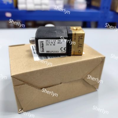 Burkert 00125334 دو موقعیت سه طرفه والف سولینوئید 6014 سری C به طور معمول بسته شده G1/8 بدن والف مس