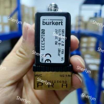 Burkert 00125334 دو موقعیت سه طرفه والف سولینوئید 6014 سری C به طور معمول بسته شده G1/8 بدن والف مس