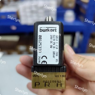 Burkert 00125334 دو موقعیت سه طرفه والف سولینوئید 6014 سری C به طور معمول بسته شده G1/8 بدن والف مس