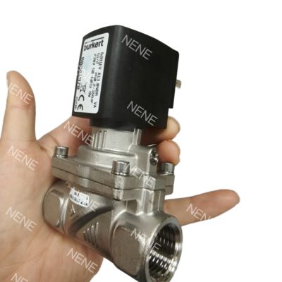 00323977/00323978 Burkert Solenoid Valve G3/4 20.0 Flow Hole FKM Sealed Stainless Steel Valve Body