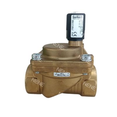 شیر برقی بورکرت 6281 00221845 G1/2 2/2 به طور معمول بسته 13.0 سوراخ جریان NBR آب‌بندی شده بدنه شیر برنجی AC24V 8W 0.2-16 بار