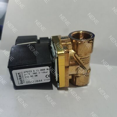 NBR Seal Burkert Solenoid Valve Model 6281 00221864 G1 1/2 2/2 Normally Closed 40.0 Flow Hole Brass Valve Body AC220V