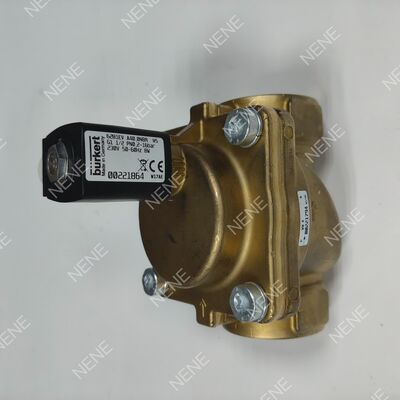 شیر برقی دمای بالا AC220V، مدل BURKERT 6281 00221870، رزوه G3/8، 2/2، به طور معمول بسته، بدنه برنجی، روزنه 13.0، آب‌بند FKM، توان 8 وات، فشار 0.2 تا 16 بار، دمای 0 تا +120 درجه سانتی‌گراد