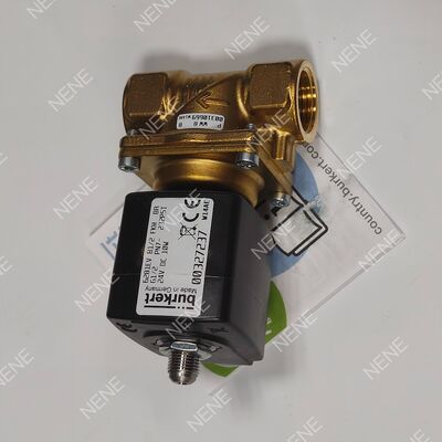 شیر برقی DC24V BURKERT مدل 6281 00221868 G3/8 2/2 به طور معمول بسته بدنه برنجی با قابلیت دستی، روزنه جریان 13.0، آب‌بند FKM، توان 8 وات، فشار 0.2 تا 16 بار، دمای 0 تا +120 درجه سانتی‌گراد