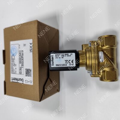 شیر برقی دمای بالا AC220V، مدل BURKERT 6281 00221870، رزوه G3/8، 2/2، به طور معمول بسته، بدنه برنجی، روزنه 13.0، آب‌بند FKM، توان 8 وات، فشار 0.2 تا 16 بار، دمای 0 تا +120 درجه سانتی‌گراد