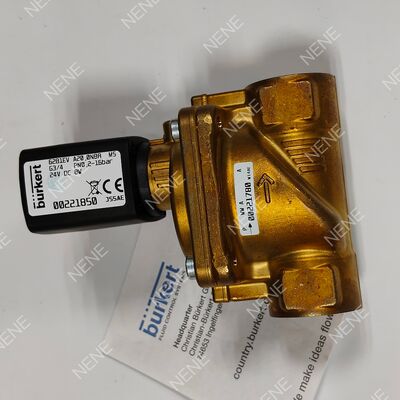 13.0 دریچه جريان شیر سولینوئید BURKERT نوع 6281 00221873 G1/2 2/2 به طور معمول بسته شده بدن مس FKM مهر AC220V 8W 0.2-16bar 0 ~ + 120 °C