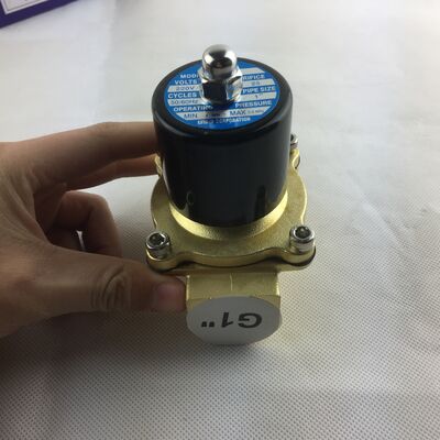 دریچه الکترومغناطیسی دریچه آب UW-15 بدن مس به طور معمول بسته دریچه هوا دو طرفه