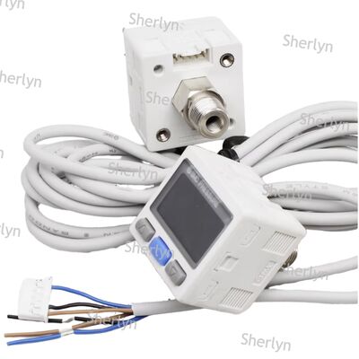 سوئیچ فشار قابل چرخش با خروجی دوگانه PNP برای ربات دستگاه بسته بندی SMC ISE30A-01-B-L