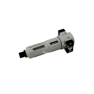 رگولاتور فیلتر آلیاژ روی با گیج، تخلیه دستی G3/8، 0.5-12 بار، Festo LFR-3/8-D-MINI-MPA 8002296، فیلتر 40 میکرومتر