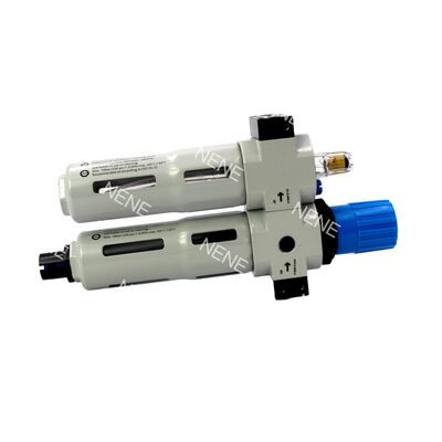 Festo FRC-1/4-D-MINI-MPA 8002267 1000L/min روغن تنظیم کننده فیلتر آلیاژ روی G1/4 تخلیه دستی 40μm 0.5-12bar با اندازه گیری MPA