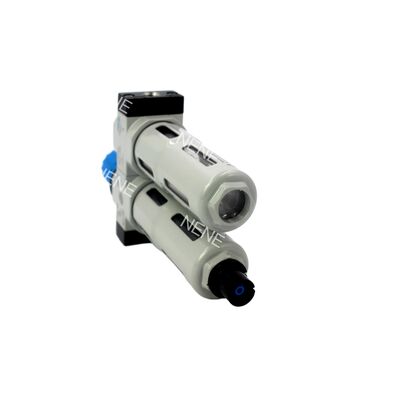 رگولاتور فیلتر روان کننده 1000 لیتر در دقیقه Festo FRC-1/4-D-MINI-A 159609 G1/4 40 میکرومتر تخلیه کاملاً خودکار 0.5-12 بار با گیج آلیاژ روی