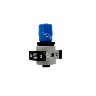 G1/4 1600L / دقیقه فستو زنک ریخته شده LR-1/4-D-7-MINI-MPA 8002289 تنظیم کننده فشار 0.5-7bar دیافراگم به طور مستقیم با دکمه قفل قابل قفل MPA