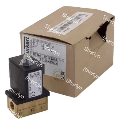 بورکرت 00134240 شیر سولینوئید 6013 عمل مستقیم G1/8 2/2 NC 2.5mm سوراخ FKM مهر بدن مس 24VDC 8W 0-10bar