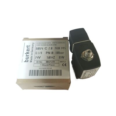 شیر برقی برکرت 6013 نوع 2/2 NC کد 00134241، رزوه G1/8، اوریفیس 2.5، دیافراگم FKM، بدنه برنجی، 24 ولت AC، فشار کاری 0~16 بار