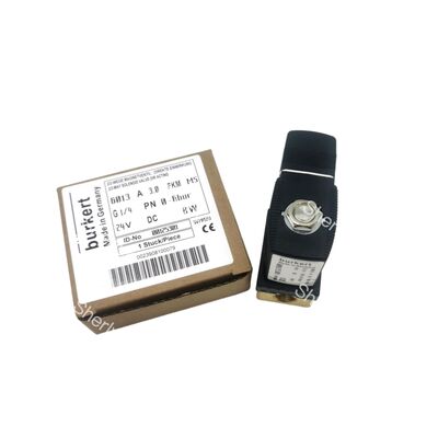 شیر برقی صنعتی بورکرت 00125301، پورت G1/4 اینچ، اوریفیس جریان 3.0، محفظه برنجی مهر و موم شده با FKM، توان 24 ولت DC 8 وات، کاربرد فشار پایین 0 تا 6 بار